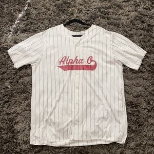 alpha omicron pi baseball jersey